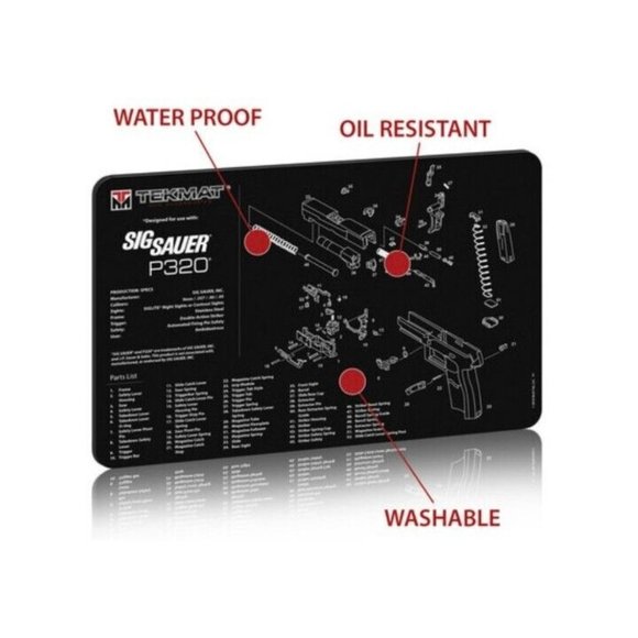 Sig Sauer P320 Gun Cleaning Mat Tekmat - Picture 3 of 8